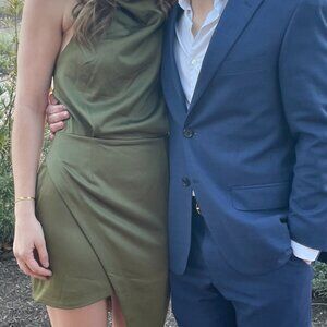 Elliat Olive Green Cocktail Dress